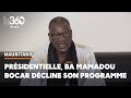 Prsidentielle en mauritanie le candidat ba mamadou bocar dvoile son programme