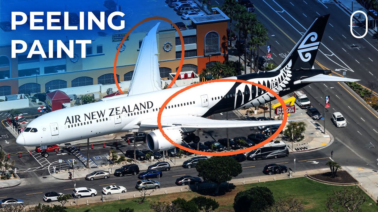 Paint Is Flaking On Air New Zealand’s Boeing 787 Wings YouTube