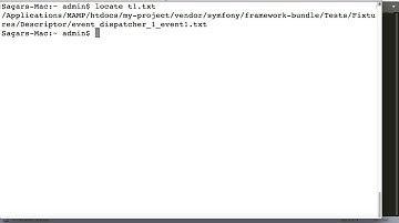 locate command in Mac | find files and directories using locate in Mac terminal
