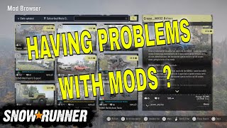 How to Reset Your Mods Browser Snowrunner Console mods Not Working !