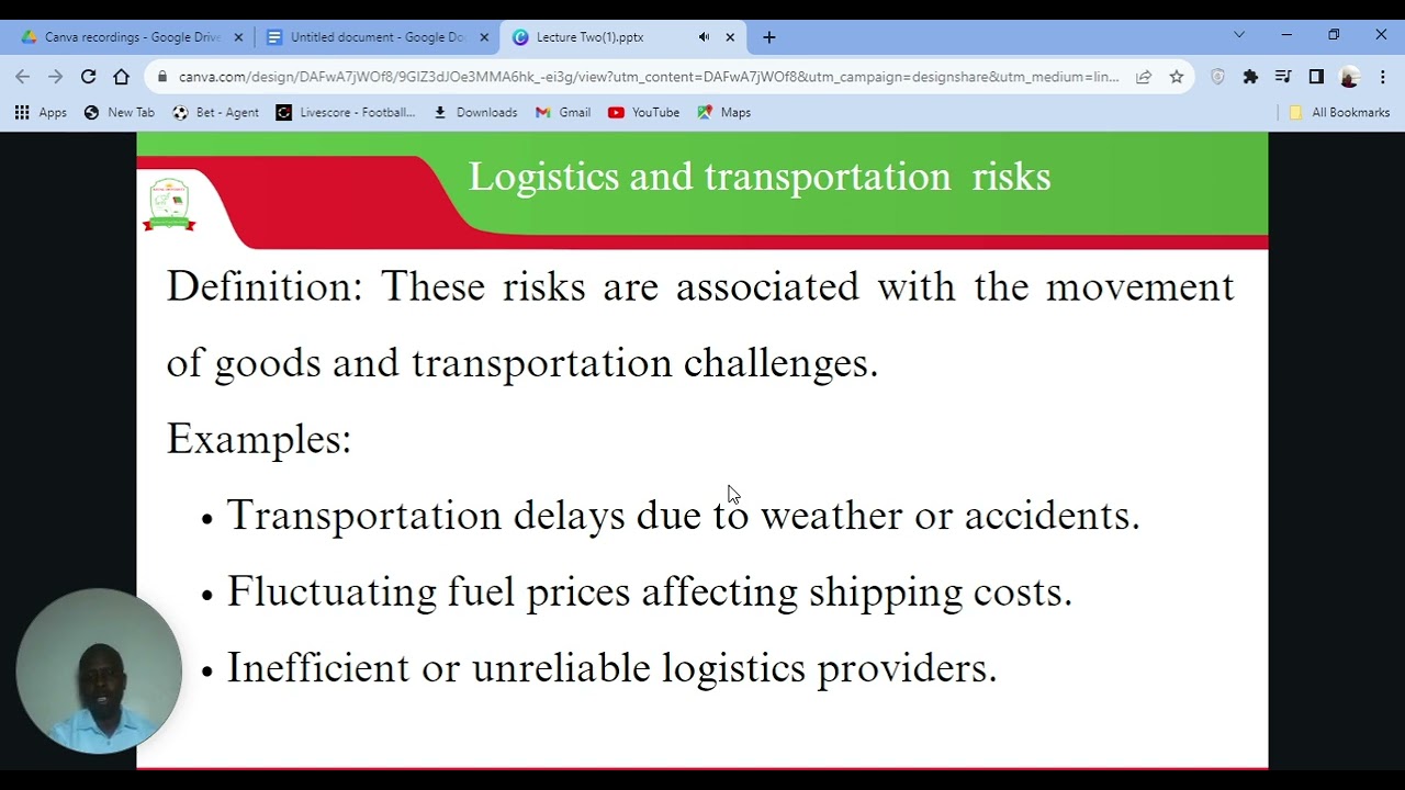 Types of Risk in SCM