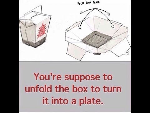 How to Create a Plate from a Takeout Chinese Food to Go Box