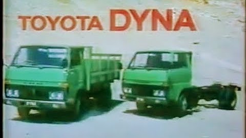 TOYOTA DYNA U30/U40 SERIES, Indonesian TV Ad, 1977.