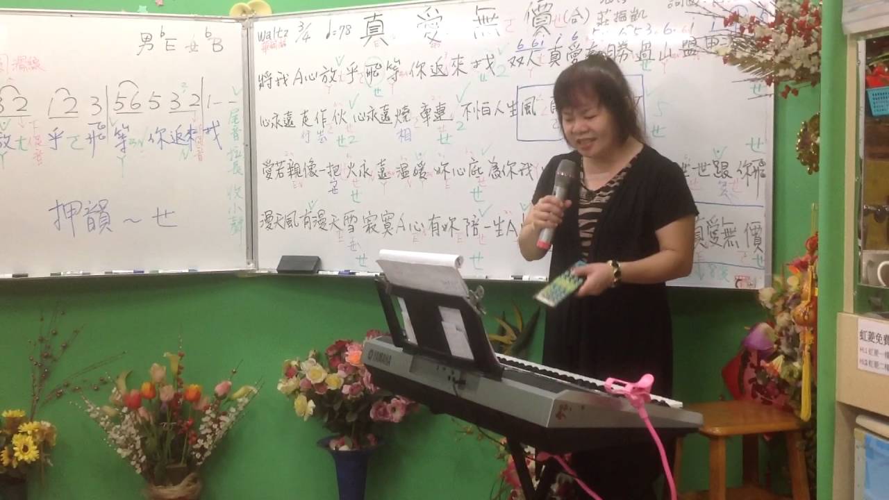 1050729蔡虹菱國／台週五晚班教學曲～真愛無價（民視八奌檔春花望露片尾曲）句句帶唱