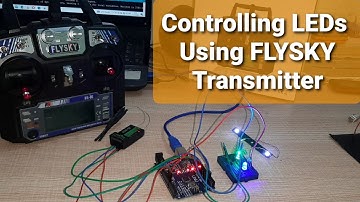 Using FLYSKY Transmitter controlling LEDs with the help of Arduino.