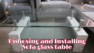 Unboxing and Installing SOTKA Sofa Glass Table 2021