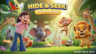 Peekaboo Hide & Seek Animals Song 🐵🐘 | Baby Animals Song for Kids | Toddler Learning Rhyme | 