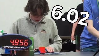 Double 3x3 PR2: 4.85 Single and 6.02 Average!