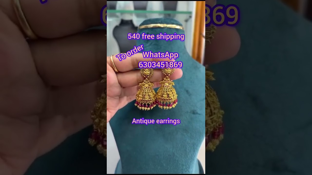 💐beautiful antique jumkas