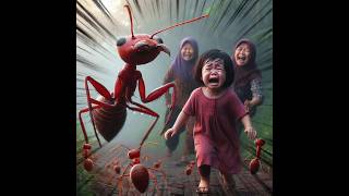 Mengejutkan, Anak Kecil Dikejar Ratu Semut #semut #funny