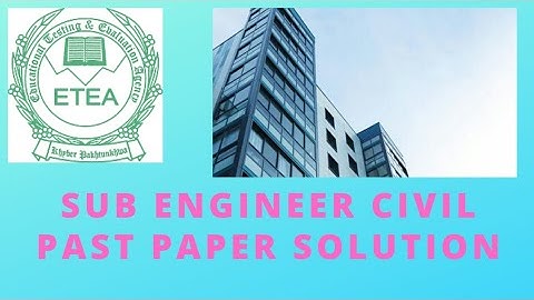Top 50 Repeated MCQs Etea Sub engineer Civil|Etea C&W Paper solution