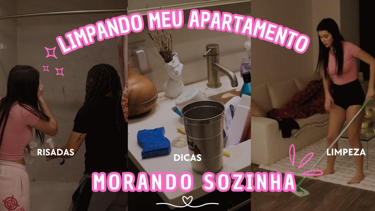 limpando meu apartamento *morando sozinha*