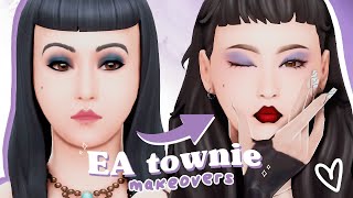 EA townie makeovers HARD edition - the Vatore family ♡ the sims 4: create a sim