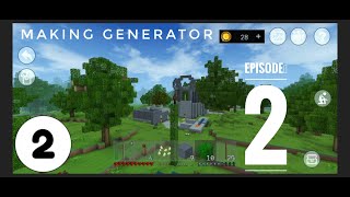 Survival series season 7 Making Generator and Build a shelter Mini block craft screenshot 4