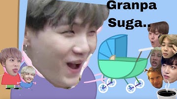 BTS as Peppa Pig | Grandpa Suga wants some drama|ft. 8th member Pewdiepie