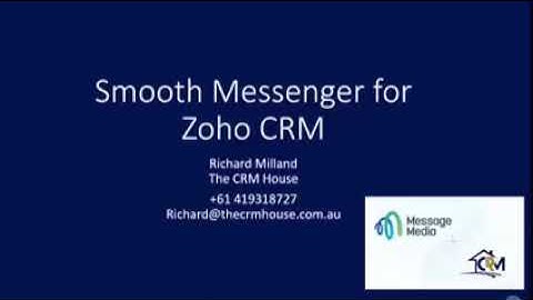 How to easily send SMS via Zoho  CRM