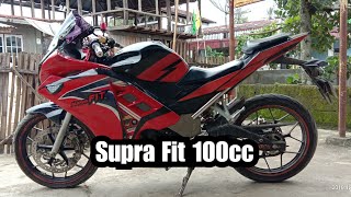 Supra fit modif sport tahap 3 lengkap dengan spesifikasi.