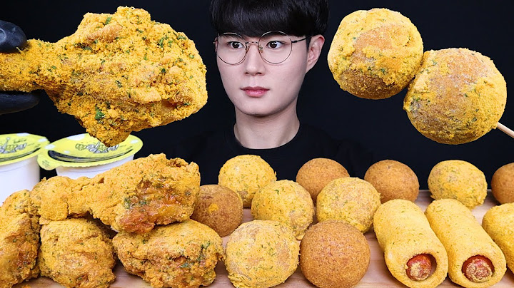 ENG SUB) ASMR FRIED CHICKEN & HOTDOG & CHEESE BALL EATING SOUNDS MUKBANG 치즈볼 핫도그 치킨 먹방ASMR MUKBANG