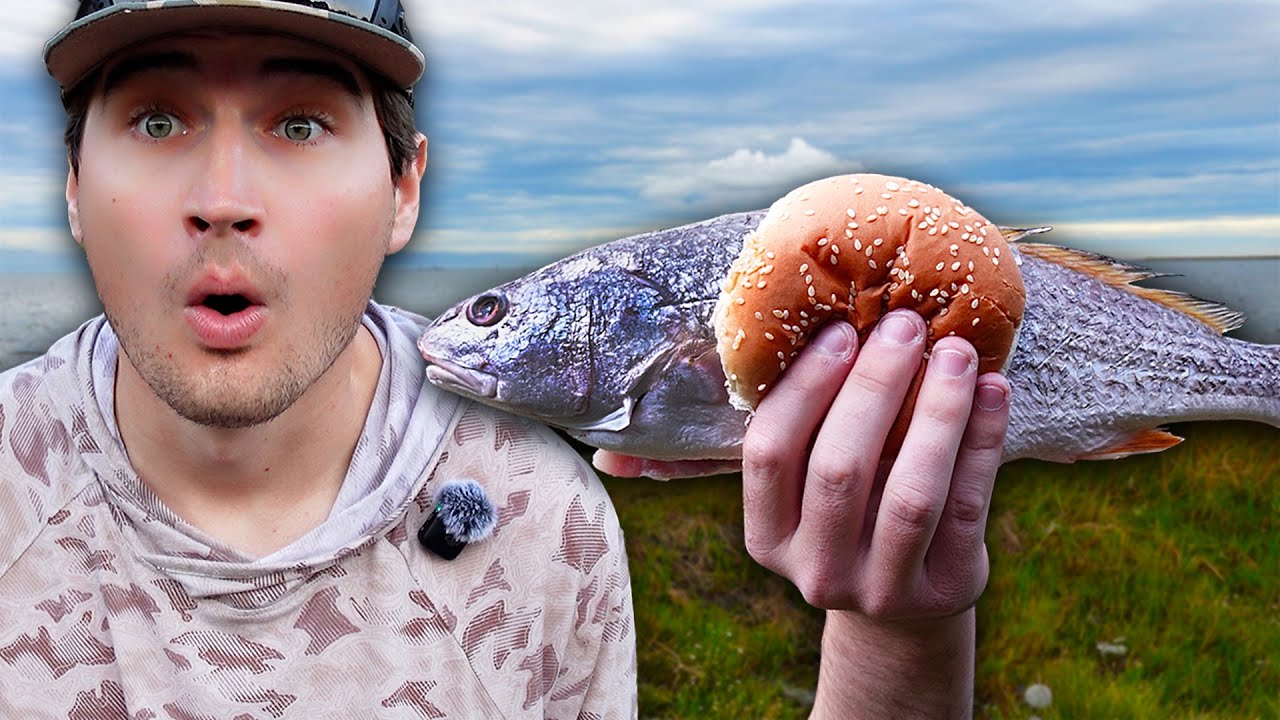 Ловля окуня и приготовление БЕЗУМНОГО рецепта сэндвича с рыбой — ловите, чистите и готовьте