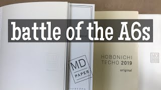 Battle of the A6 Notebooks! Midori MD, Hobonichi, Midori MD Diary One Day One Page