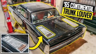 Cooling the TrunkMounted Continental Exhaust with Custom Louvers!  7.3L Godzilla Swapped Lincoln