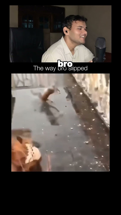 why bro slipped like a clumsy dude lol