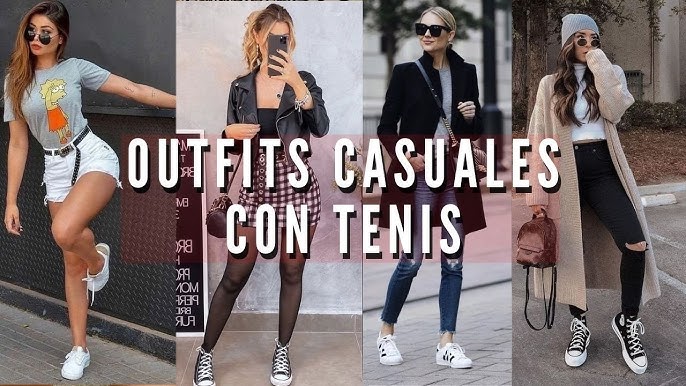 COMBINACIONES PERFECTAS JEANS + TENIS LOOKS CASUALES CON