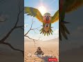 parrot help starling baby #ai #parrot #starling