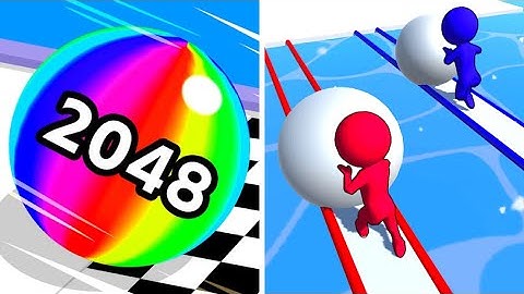 Ball Run 2048 Vs Snow Race ☄️⚡️✨Big Update Tiktok Levels Walkthrough Gameplay