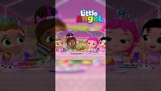 Jill's Princess Birthday Party | Spa Song | Little Angel Kids Cartoons and Nursery Rhymes #shorts