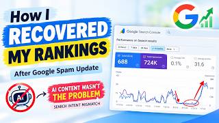 How I Recovered My Website Rankings After the 2026 Google Spam Update  Complete Case Study