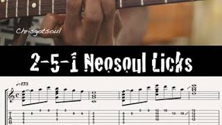 Neosoul Guitar  2-5-1 Licks