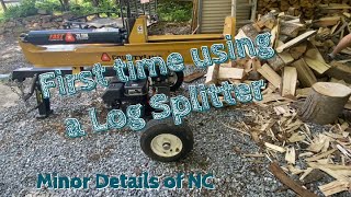 First time Using a Countyline Log Splitter