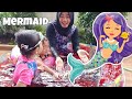 BERMAIN AIR KOLAM MERAH!!! Salsa Jadi MERMAID | Salsa and family