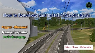 how to download and install Vidarbha Route for msts | msts | Parikshit jagtap | Railindia Sims