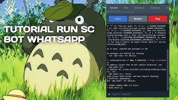 TUTORIAL RUN SC BOT WA DI PANEL TERBARU || ANTI GAGAL