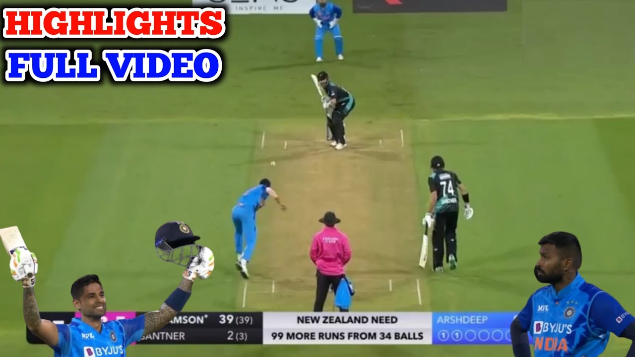 highlights of todays cricket match, India vs New Zealand 2nd T20 match highlights, kal ka match