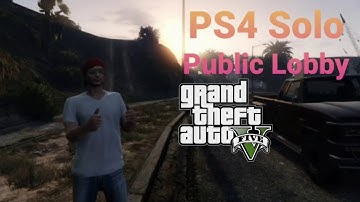 How To Get Into a Solo Public Lobby on GTA Online [PS4]