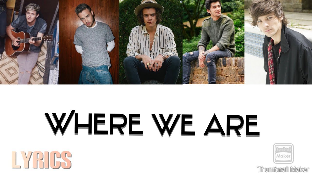 Where we are one direction lyrics youtube