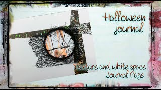 Texture and white space - Halloween Journal