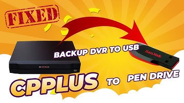 CPPLUS Orange backup in Pen Drive problem