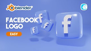 Tutorial create simple facebook logo 3d with blender 3.0 easy screenshot 2