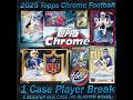 2025 Topps CHROME Football 1 Case (40 BLASTER Box) Player Break #4 eBay Live 04/27/2026