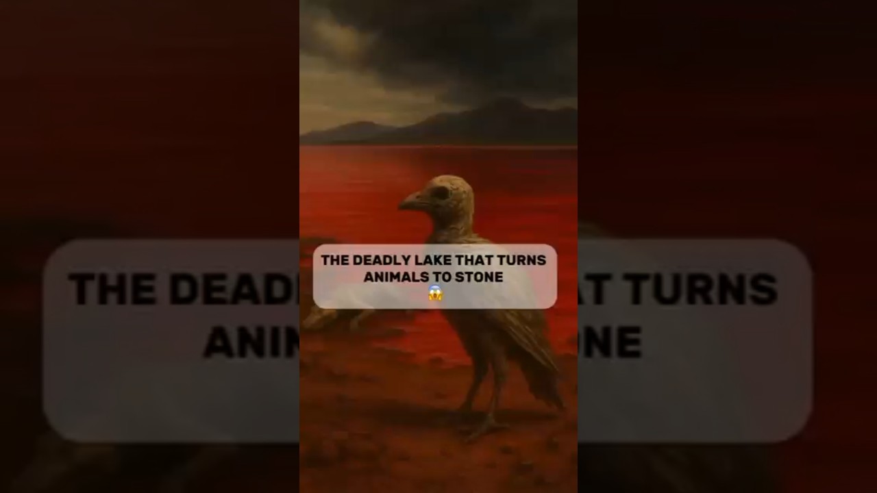 The Deadly Lake That Turns Animals to Stone 😱#sciencefacts #weirdscience #mysterytok #facts