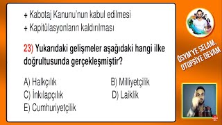 Atatürk İlkeleri Ve İnkılapları İç Politika 2 Soru Çözümü Kpss Ayt Tarih 2024