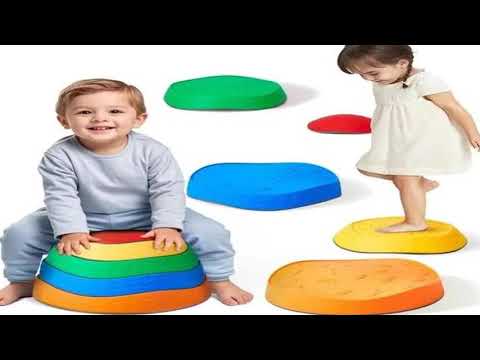 HOT VEVOR 5PCS Balance Stepping Stones Montessori Children Toys Sensory Training Tactile Sensing for