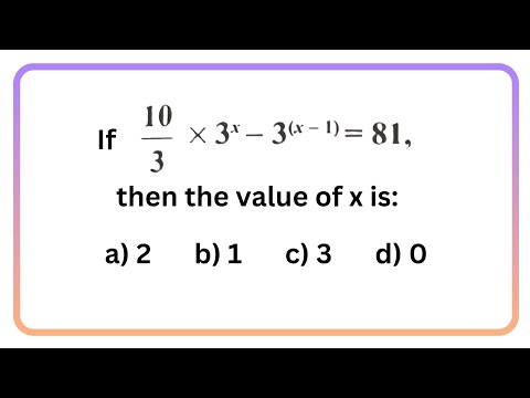 Solving an Exponential