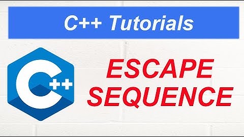 Escape Sequence in C++ #5 in Urdu/Hindi || My Academy