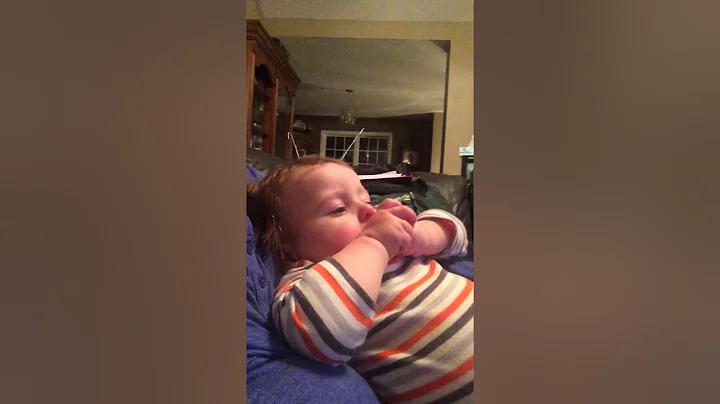 Henry loving the silly noises!