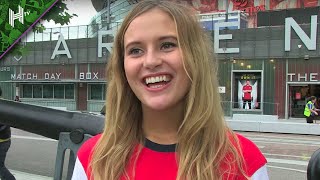 The Norwegian girl who wore an Arsenal shirt at Spurs v Tromso